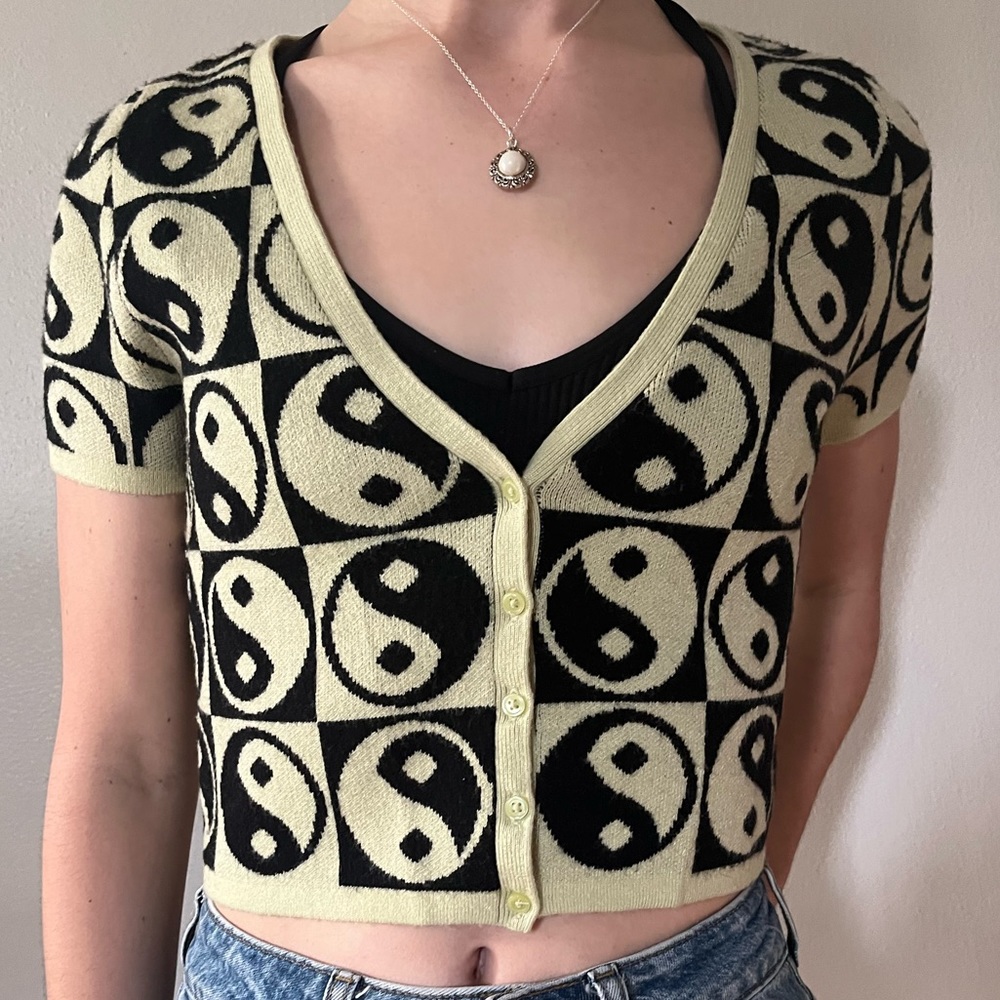 Urban Outfitters | Green Ying/Yang Vest